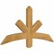 Ekena Millwork Alberta Rough Sawn Timber Gable Bracket, Western Red Cedar, 48"W x 24"H x 2"D x 4"F, 12/12 Pitch GBW048X24X0204ALB00RWR - alternate 2